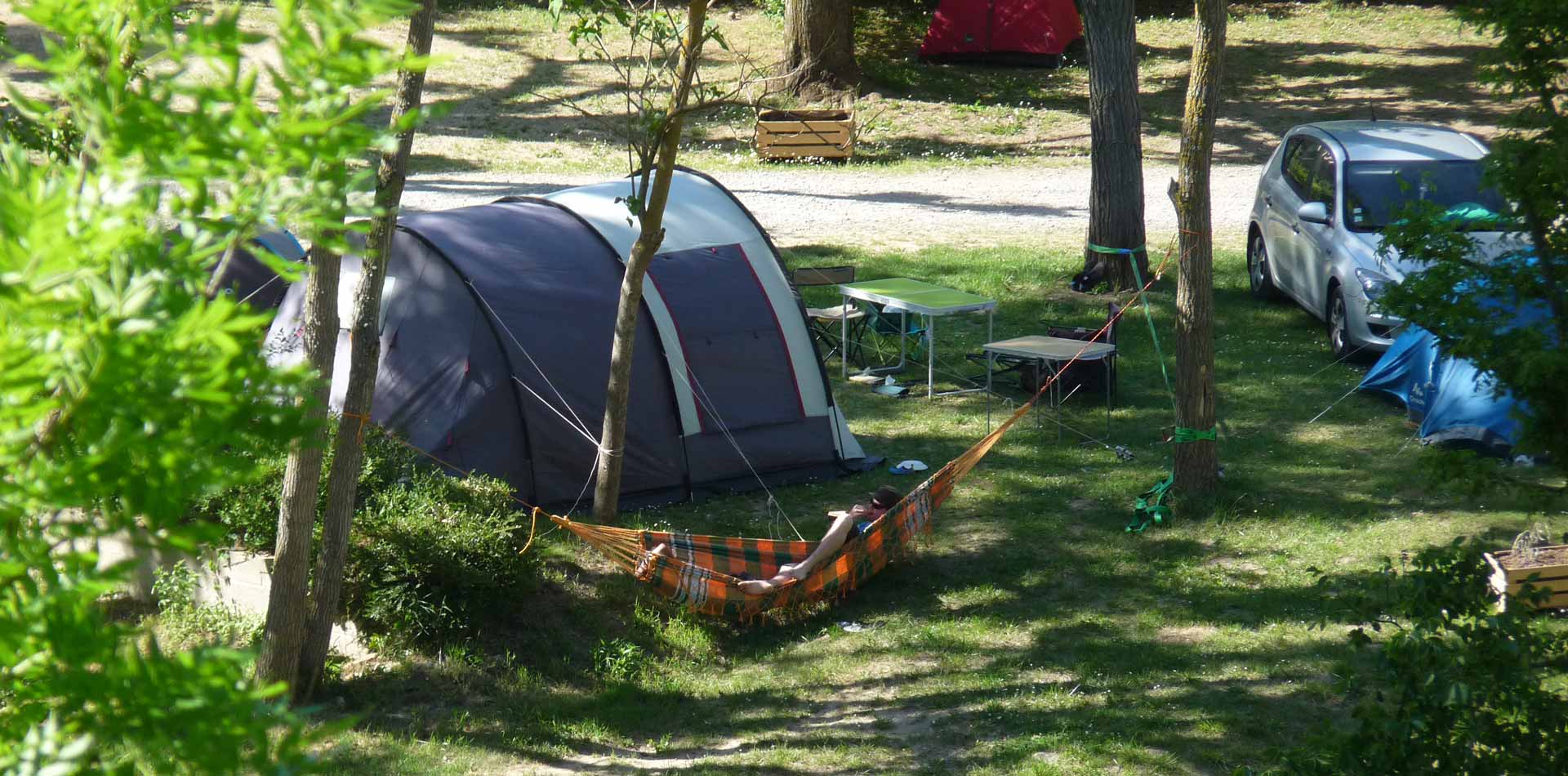 Small nature campsite Gorges du Tarn Mostuejouls Le Rozier Aveyron